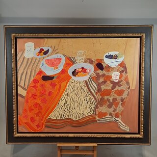 Olieverf schilderij op doek Pierre Boncompain, Stilleven met fruit