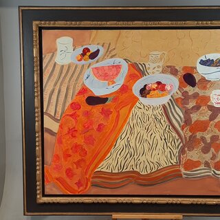 Olieverf schilderij op doek Pierre Boncompain, Stilleven met fruit