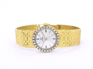 Omega horloge met diamanten