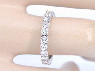 Gouden alliance ring met briljant geslepen diamant