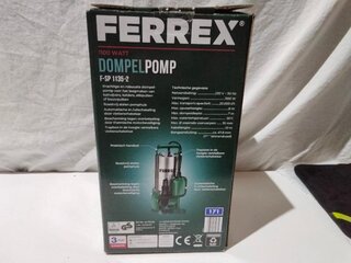 Dompelpomp Ferrex, F-SP 1135-2, Groen/zwart/zilver