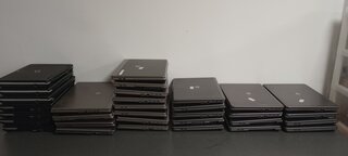 Partij 32 defecte/incomplete laptops HP, Fujitsu