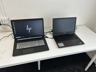 2x Laptop (defect), HP/Dell, HP & Dell gaming laptop