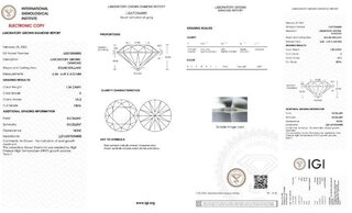 Diamant – 1.04 karaat diamant (gecertificeerd)