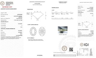 Diamant - 1.00 karaat diamant (gecertificeerd)