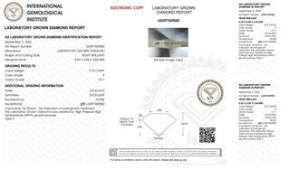 Diamant - 0.72 karaat diamant (gecertificeerd)