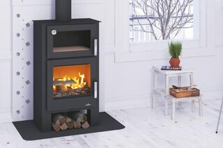 Vrijstaande houthaard met oven  Bronpi, Gihon-h