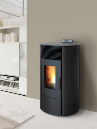 Vrijstaande pellethaard 12 kW ESER14 , zwart