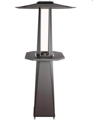 Terras heater op pellets Flam 700 plus, zwart