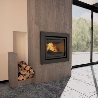 Hout inzethaard front 14 kW Bronpi, Florida