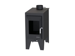 Vrijstaande houthaard front 6,5 KW Boreal, ECO 100, zwart