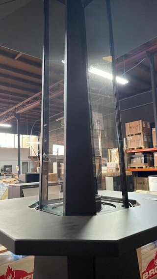 Terras heater op pellets Flam 700 plus, zwart