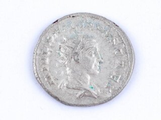 Zilveren Romeinse munt , 247-249 na Christus