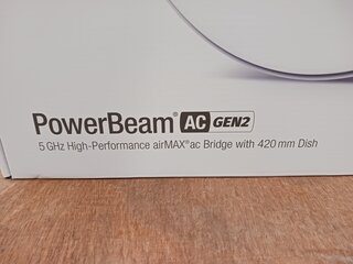 2x Powerbeam, 420mm Ubiquiti, PBE-5AC-gen2, bouwjaar 2018