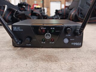 2x Draadloze microfoon Minipro, HT40 – SR40