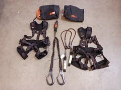 2x Valbeveiliging harnas met valstopper