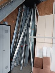 Partij diverse metalen en aluminium profielen