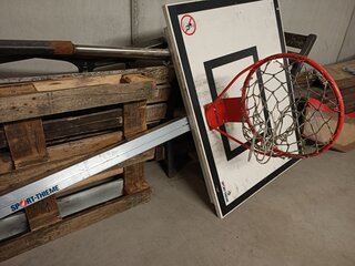 Basketbal bord met aluminium paal
