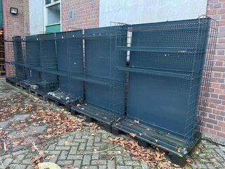 10x Magazijn-/winkelstelling op pallet