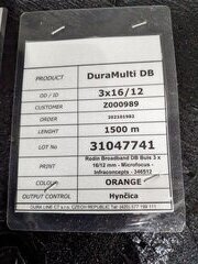 8x rol a 1500 meter Kabelhaspel met glasvezel beschermbuis Microfocus,