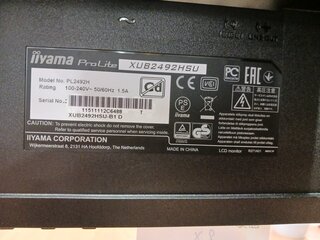 Monitor HP en Iiyama, met dockingstation I-Tec