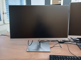 2x Monitor HP E243, met dockingstation USB-C Multi-Stream Technology