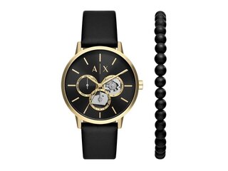 1x Armani Exchange Horlogegeschenkset met Armband 42 mm – Zwart Armani