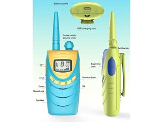 1x QNIGLO Q188 Regenboog Walkie Talkies Kinderen QNIGLO