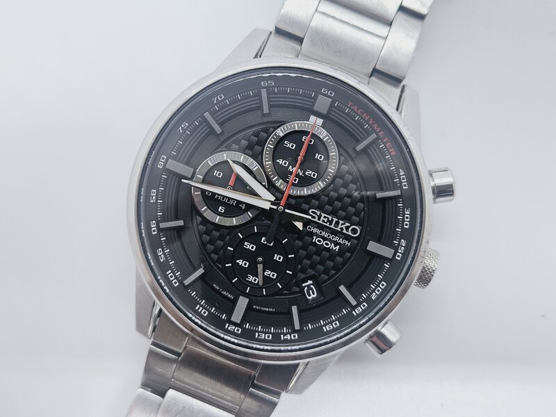 Seiko chronograph men's watch - Seiko 8T67-00G0