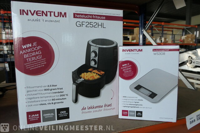 Hot air fryer with kitchen scale GF252HL, WS308 » Onlineauctionmaster.com