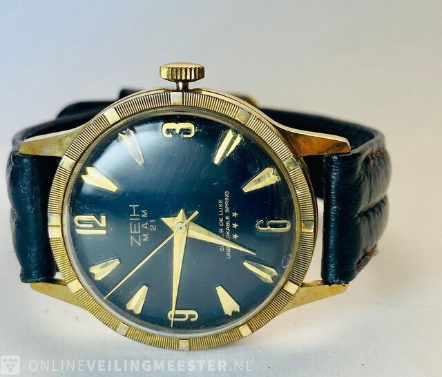 Vintage Horloge Zeih Super De Luxe Mechanisch