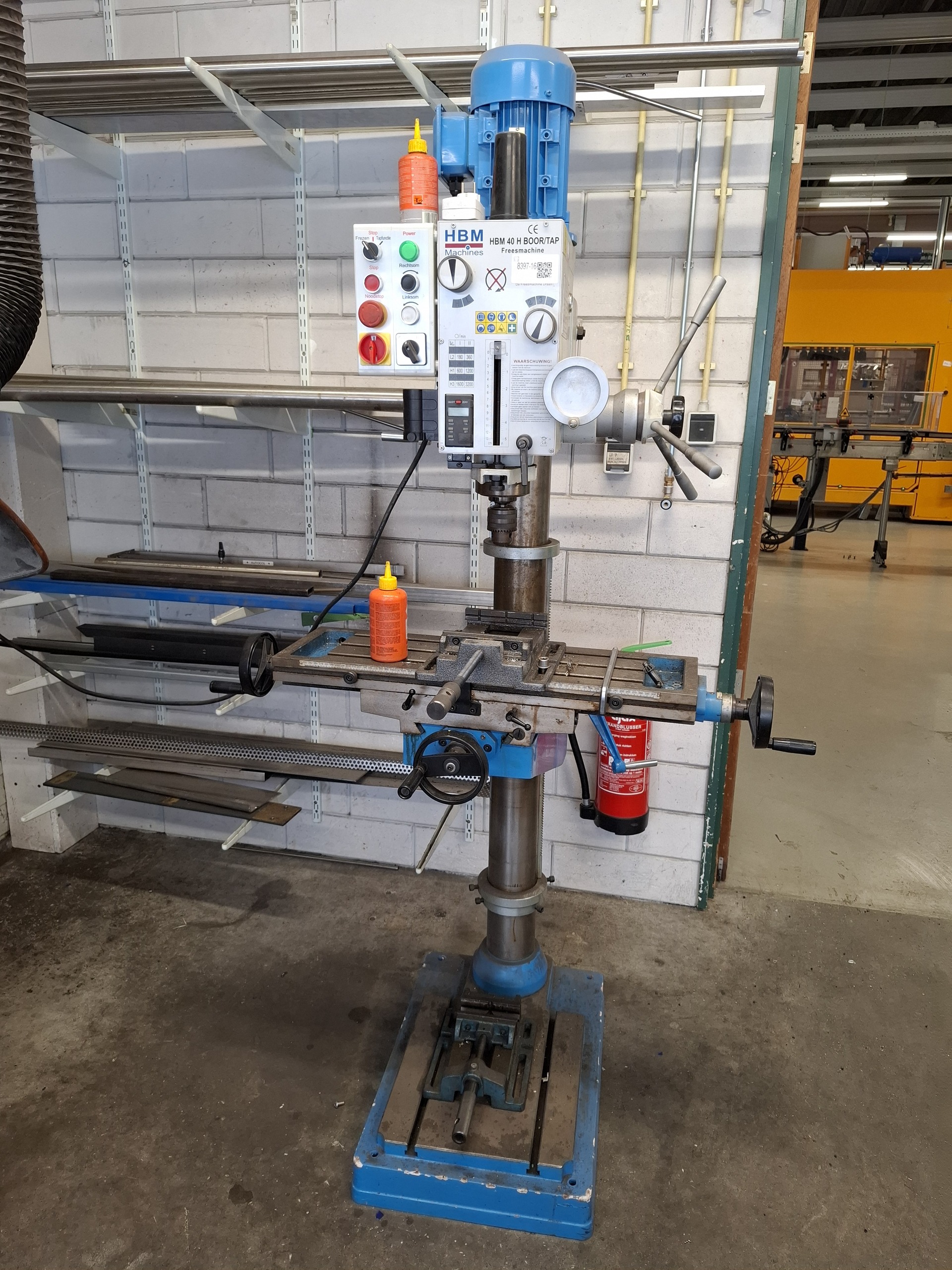 Kolomboormachine HBM, 40H boor/tap, bouwjaar 2019