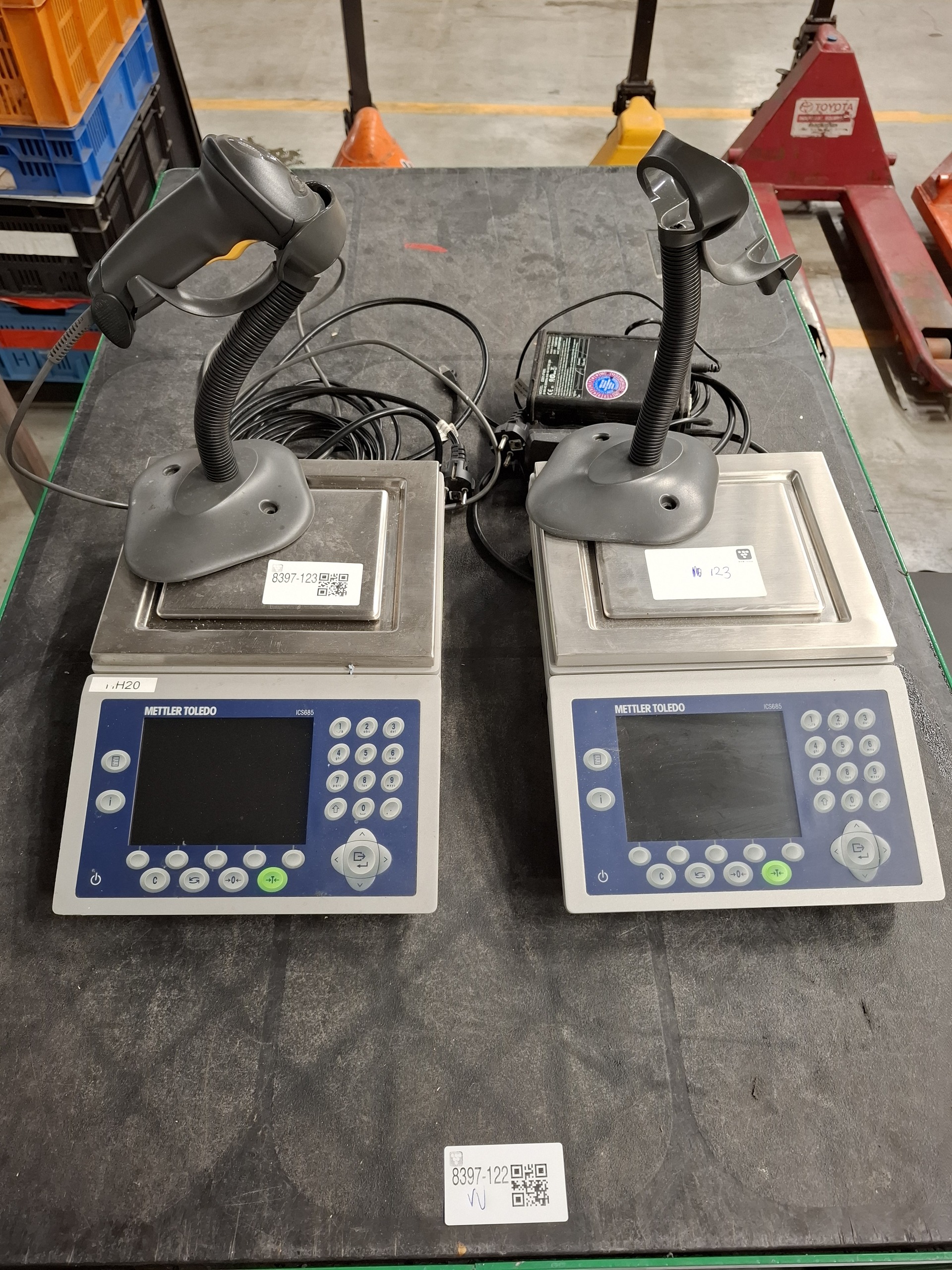 2x Telweegschaal Mettler, Toledo