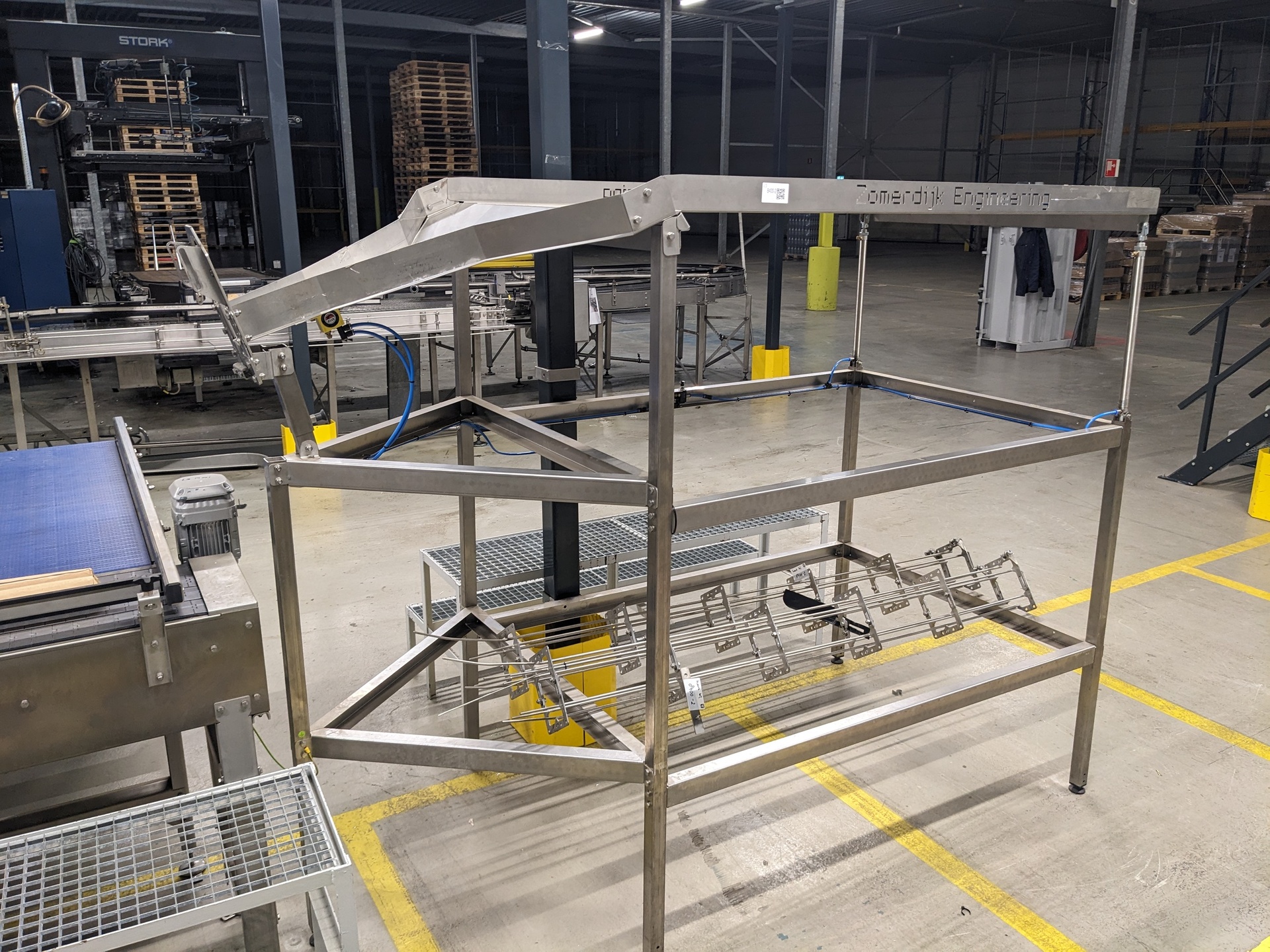 Semi automatische blik depalletiseer, Zomerdijk, 2021