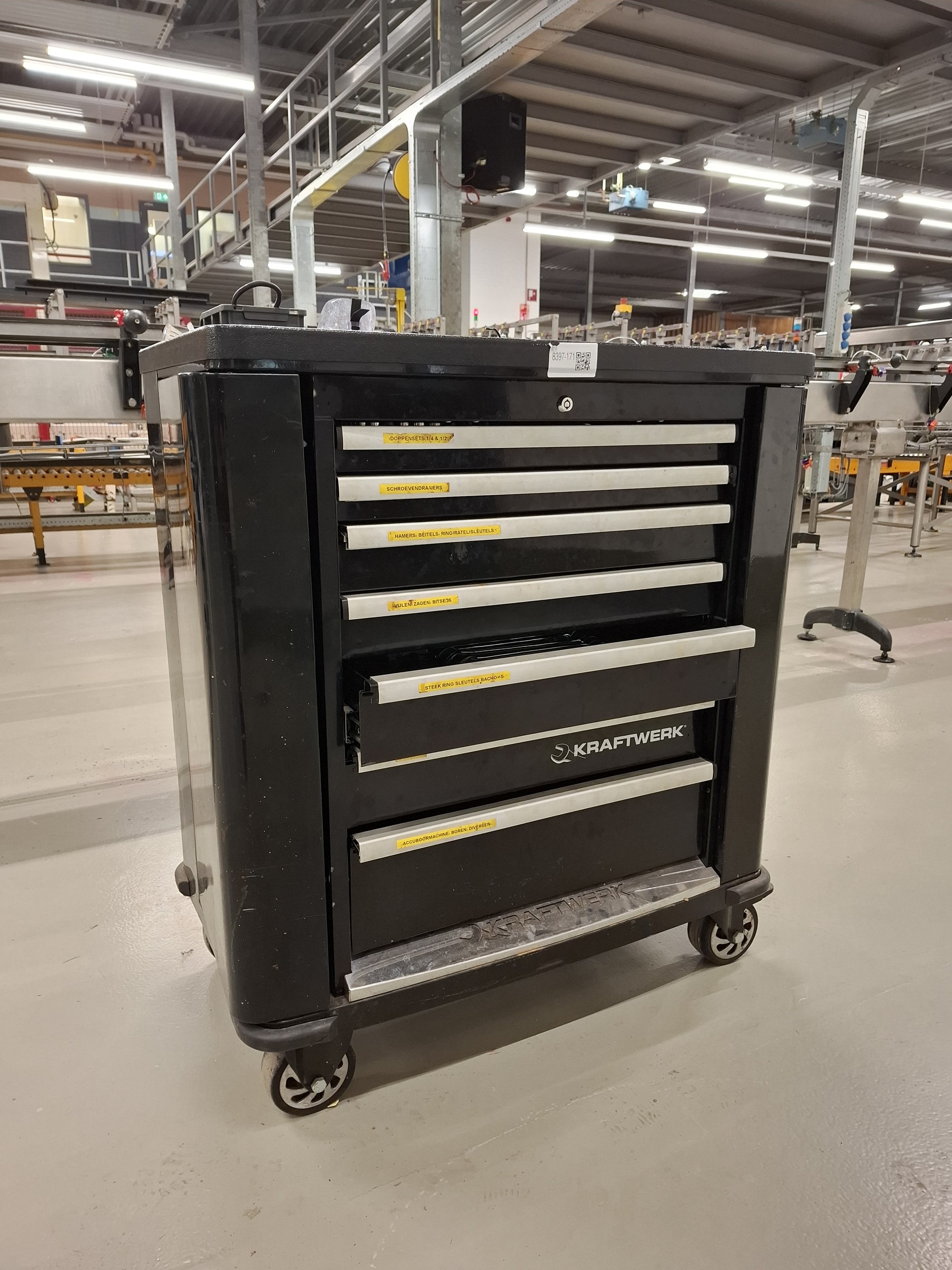 Gereedschapswagen met inhoud Kraftwerk