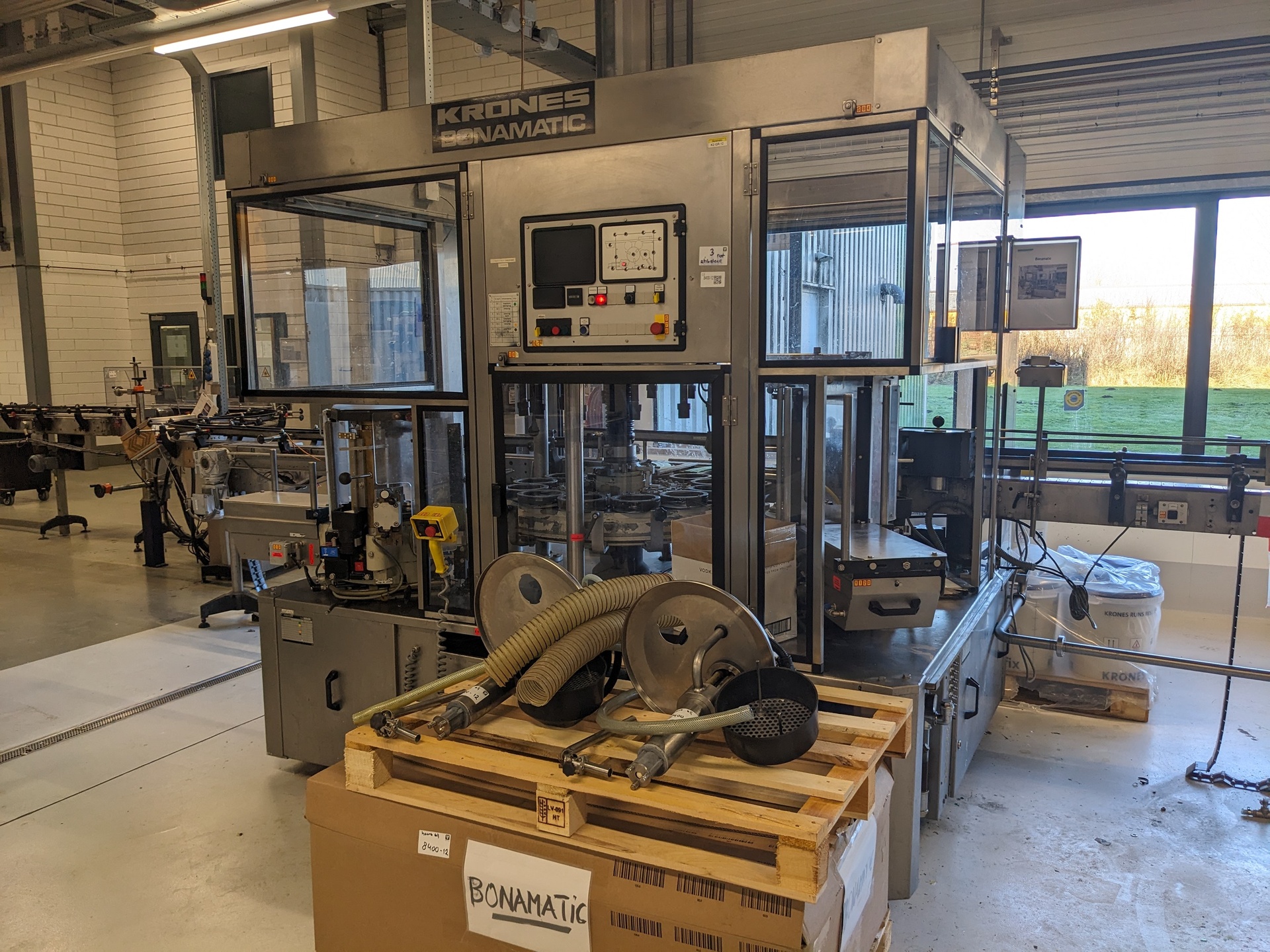 Natlijm etiketeer machine, Krones, Bonamatic 090857, 1991