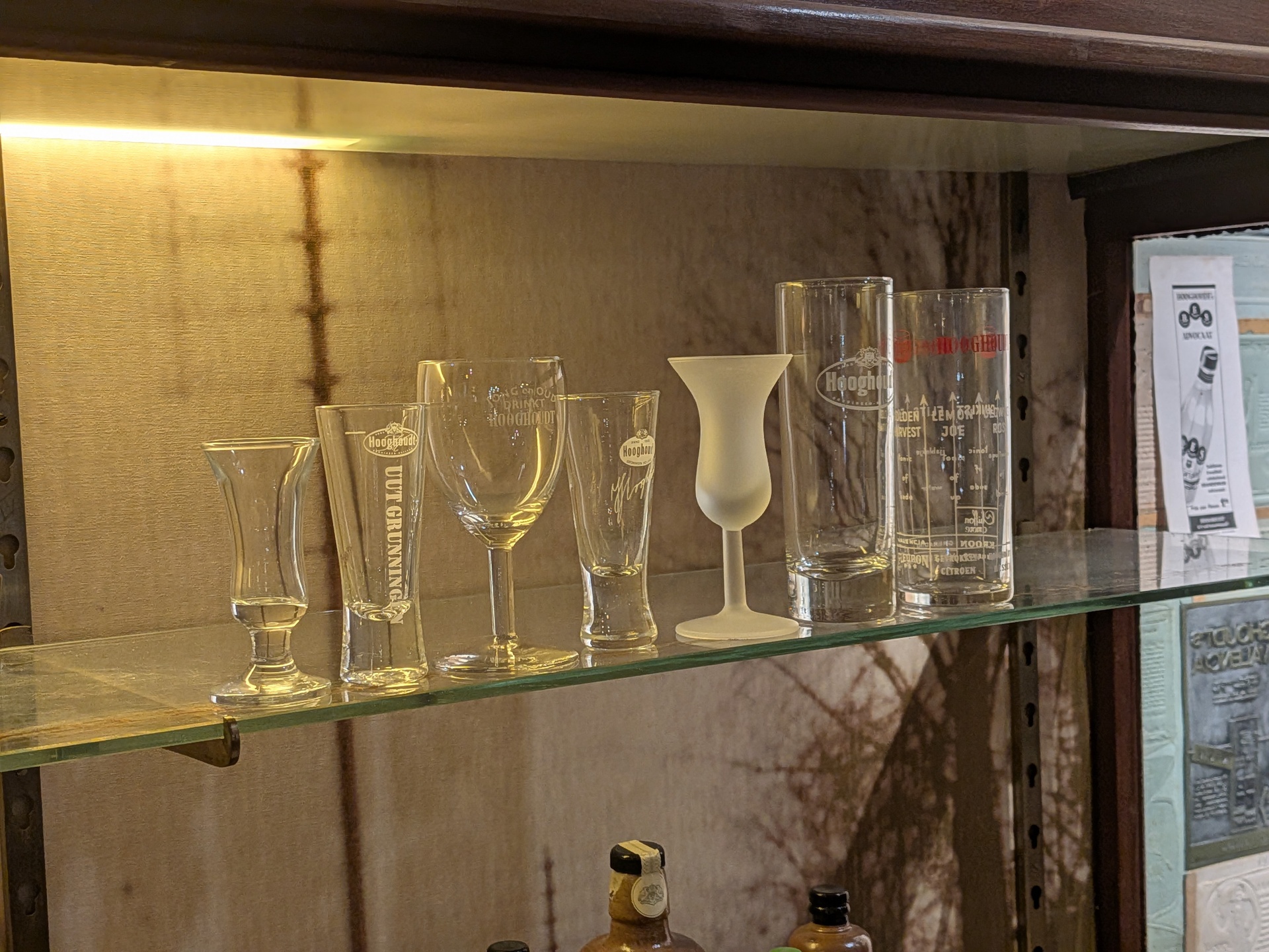 7x Diverse glaswerk Hooghoudt