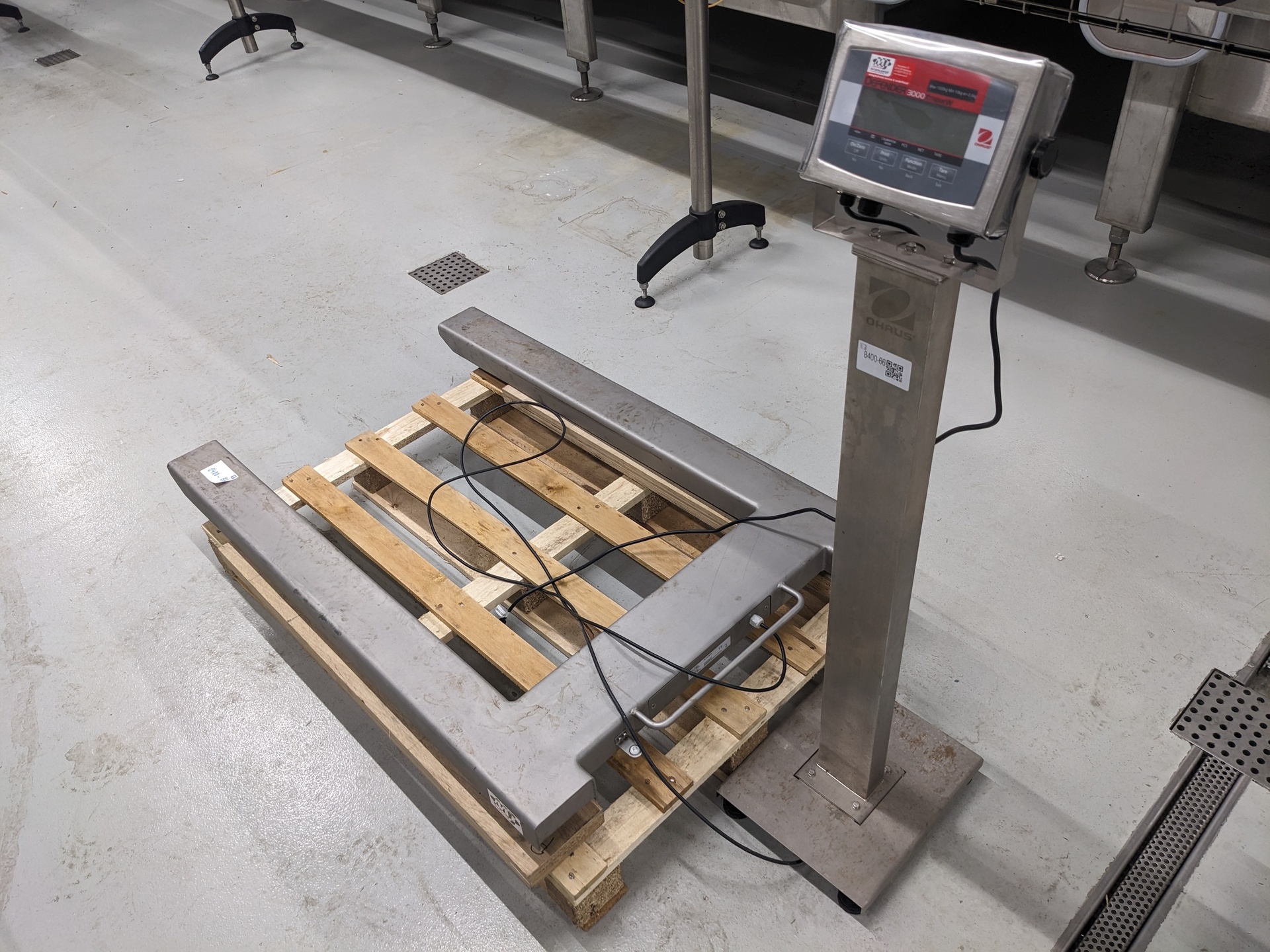 Pallet weegschaal, Ohaus, VE1500P + Defender 3000 XtremeW