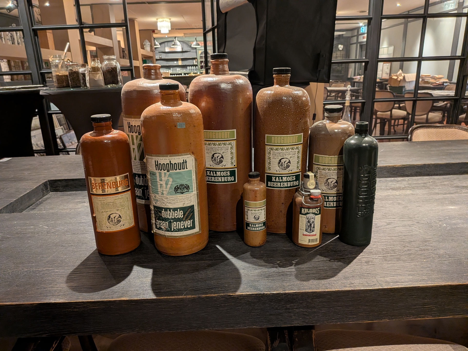 9x Decoratie fles “Hooghoudt”