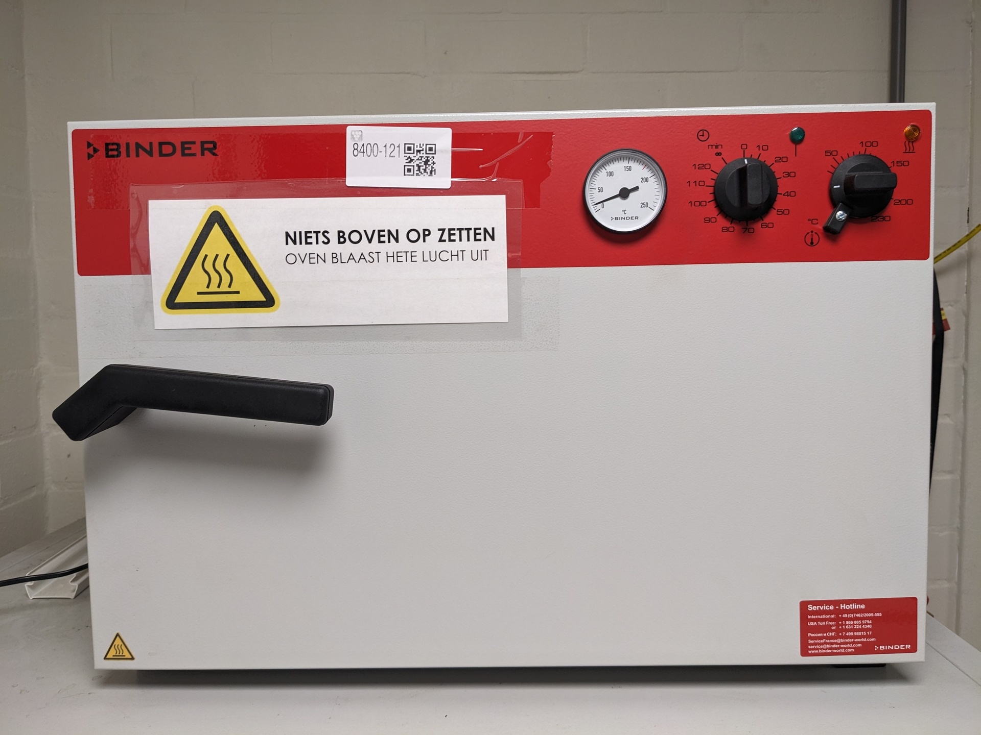Droog warmte oven, Binder, 9010-001, wit/rood, 2017