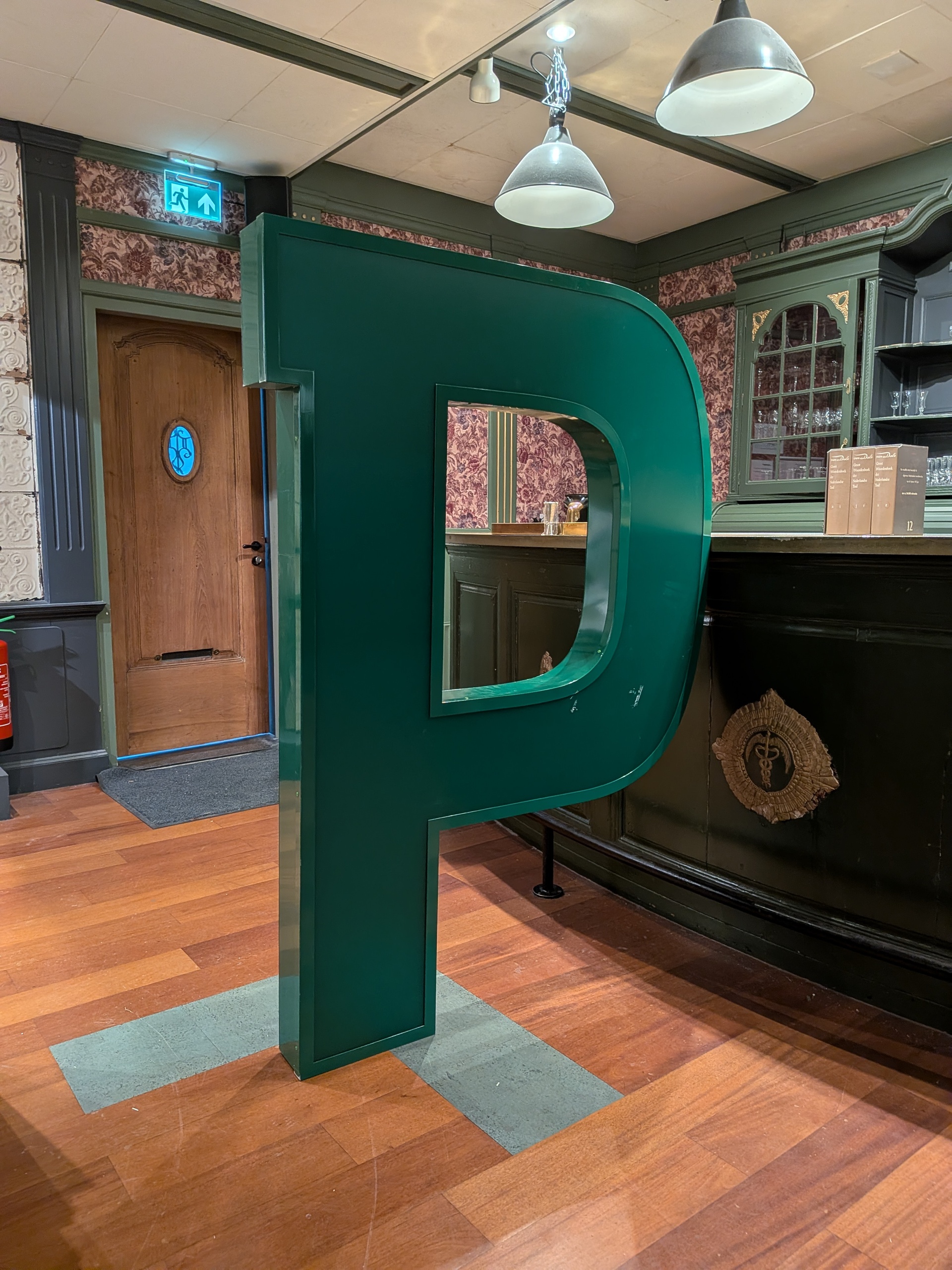 Originele letter “P” van Hooghoudt / Houd Hoop