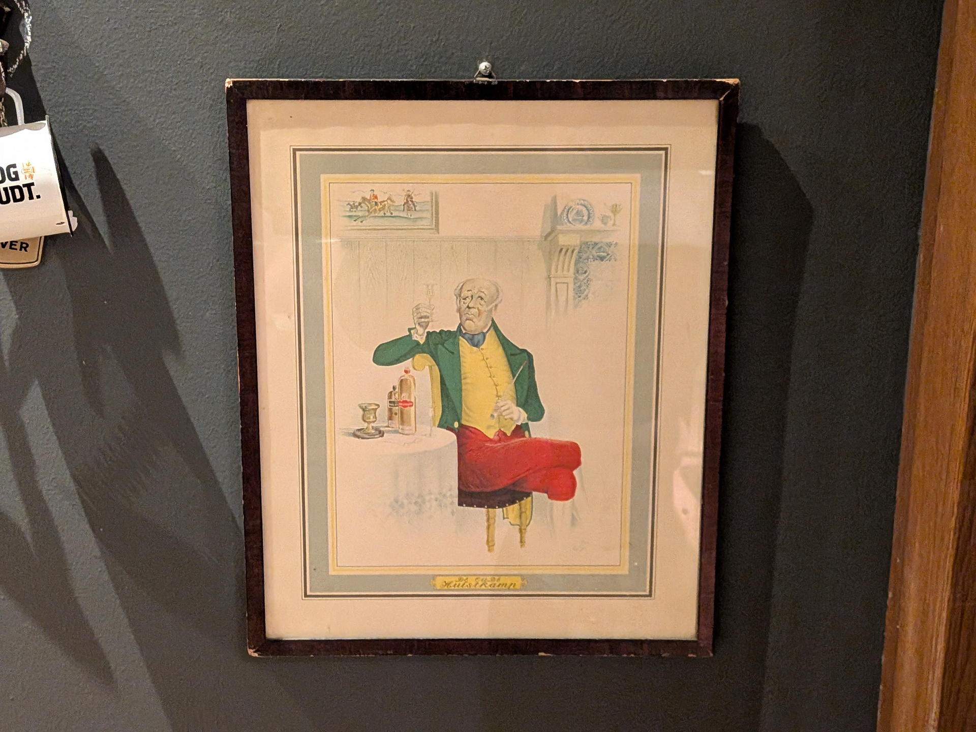 De Oude Hulstkamp, Afbeelding in lijst