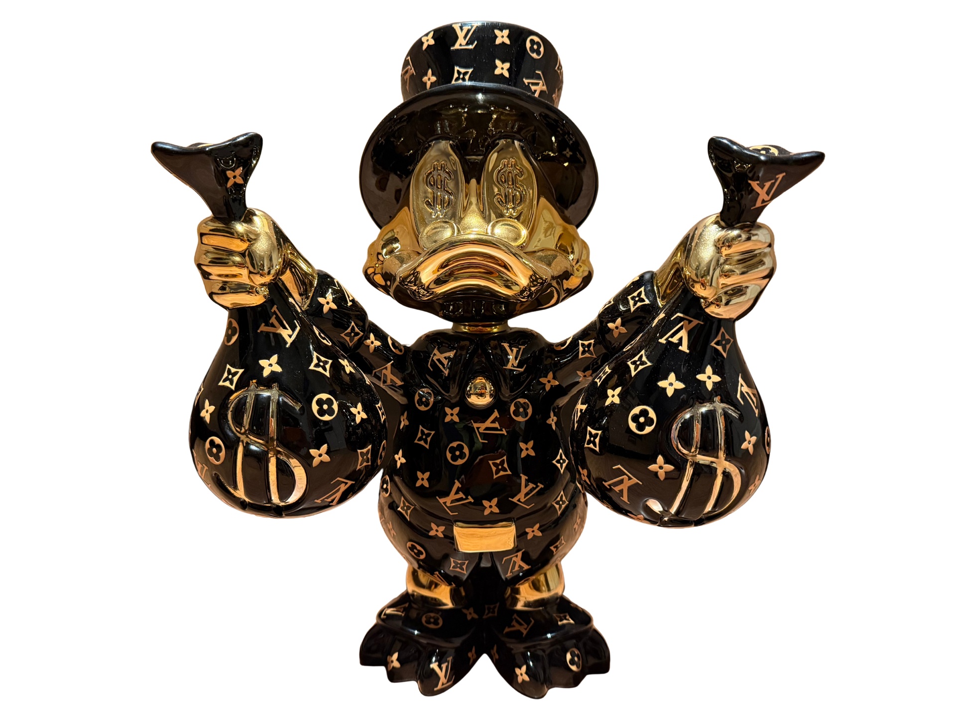 Dagobert Duck LV beeld, Lior24, Zwart