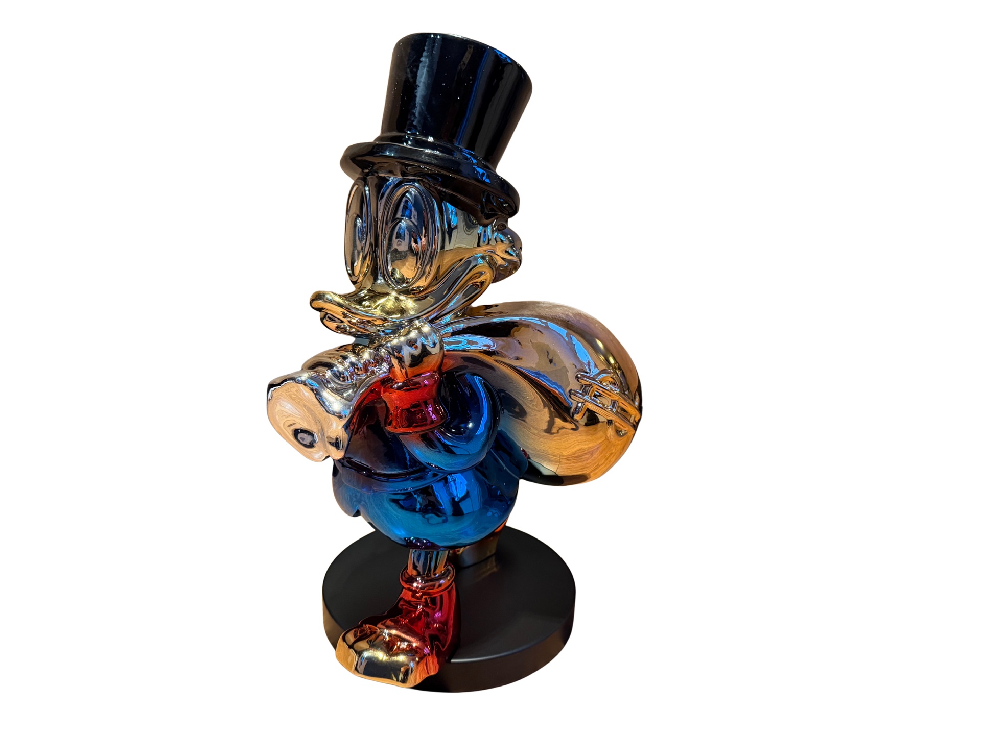 Dagobert Duck beeld, Lior24, Blauw