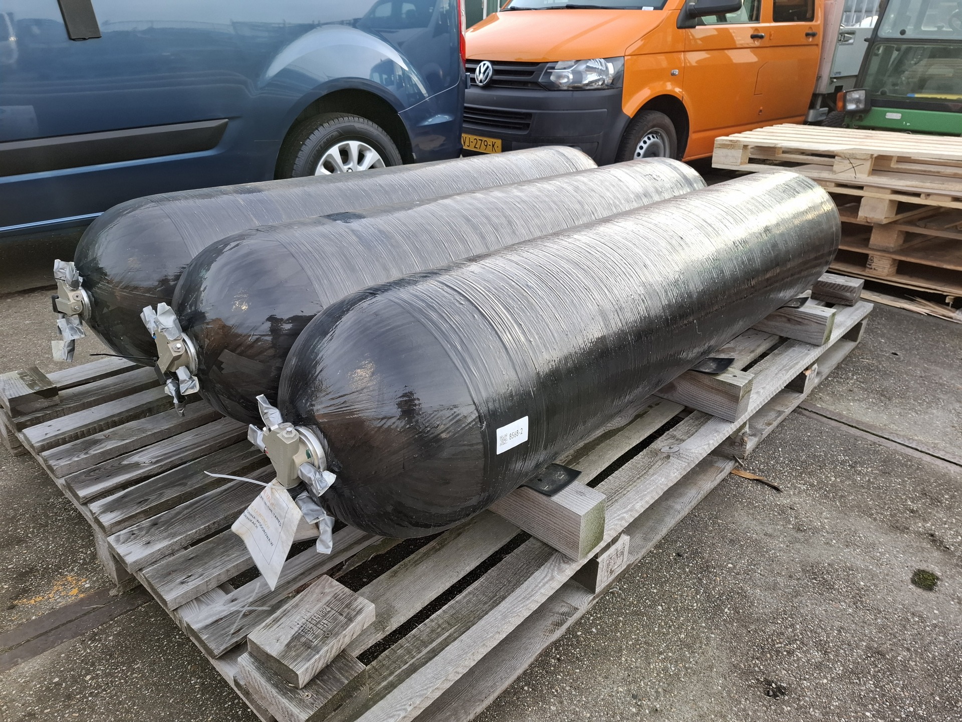 3x Composiet gecomprimeerde waterstofcilinder Worthington Industries