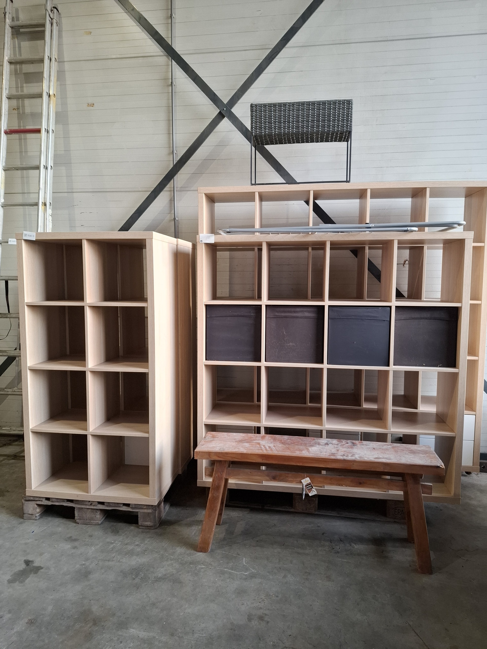 4x Diverse vakkenkast