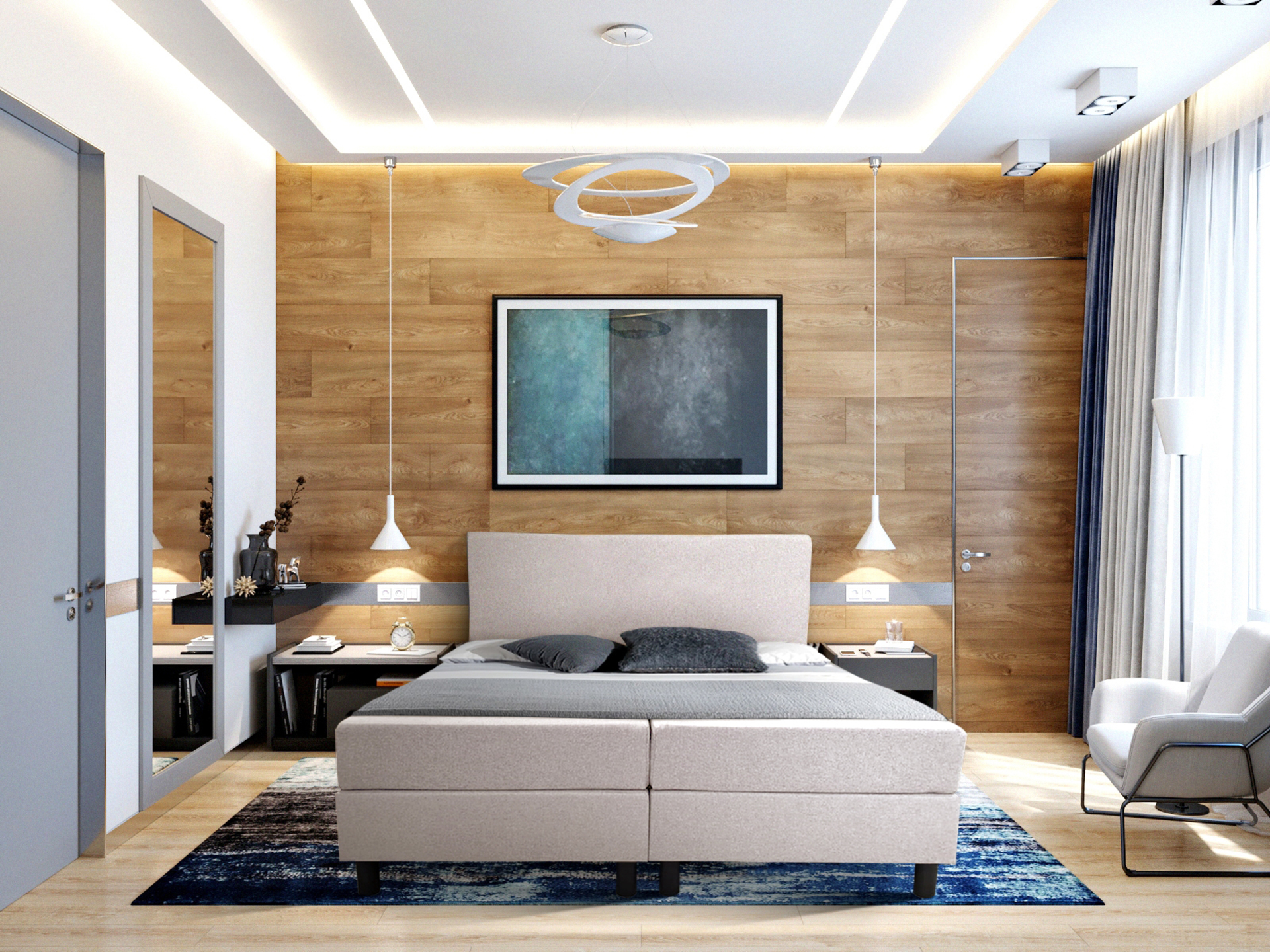 Boxspringcombinatie M-Ray, Valencia Deluxe, Beige