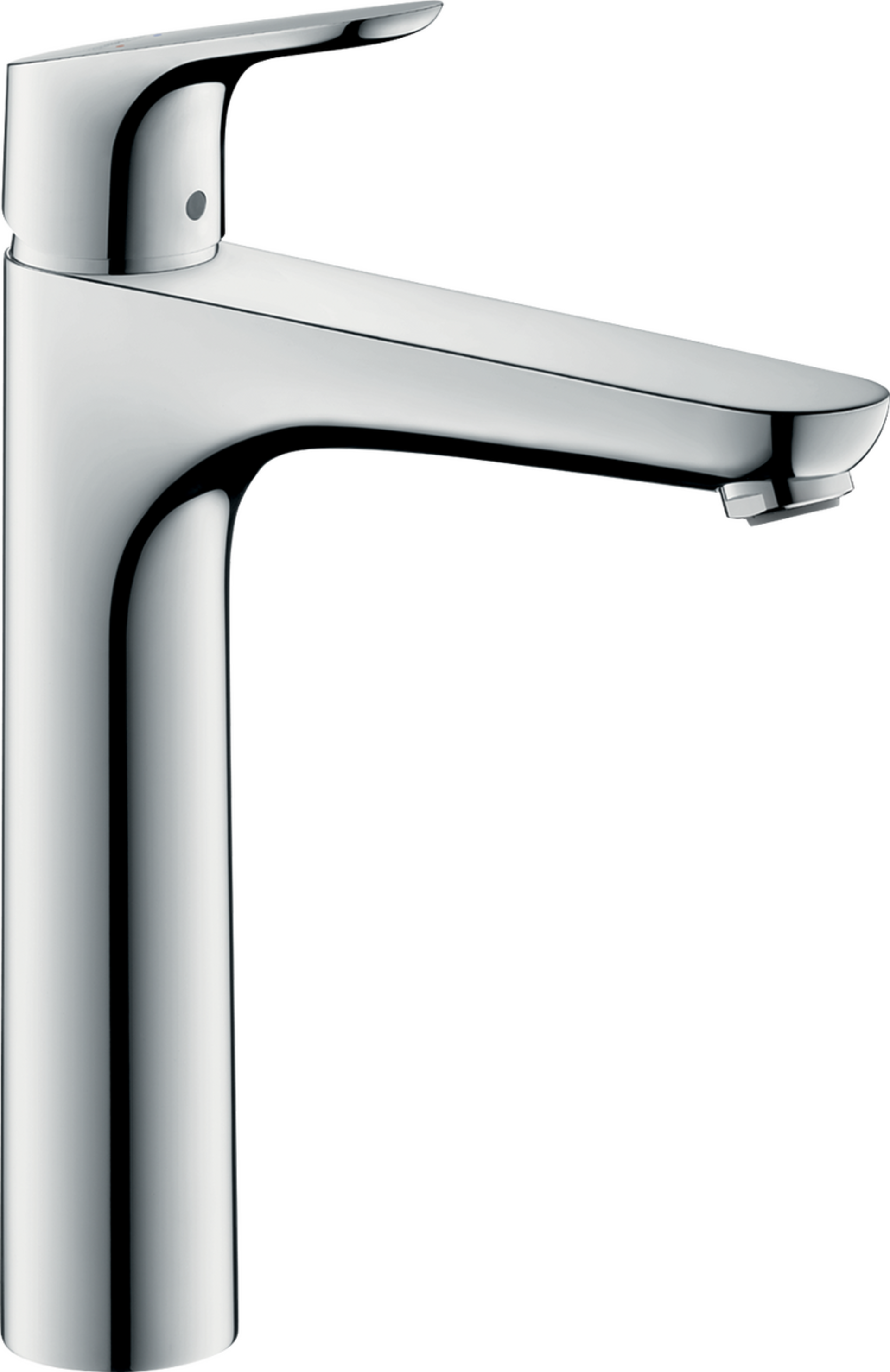 Wastafelkraan High Riser Focus E2, Hansgrohe, Focus 190, Chroom