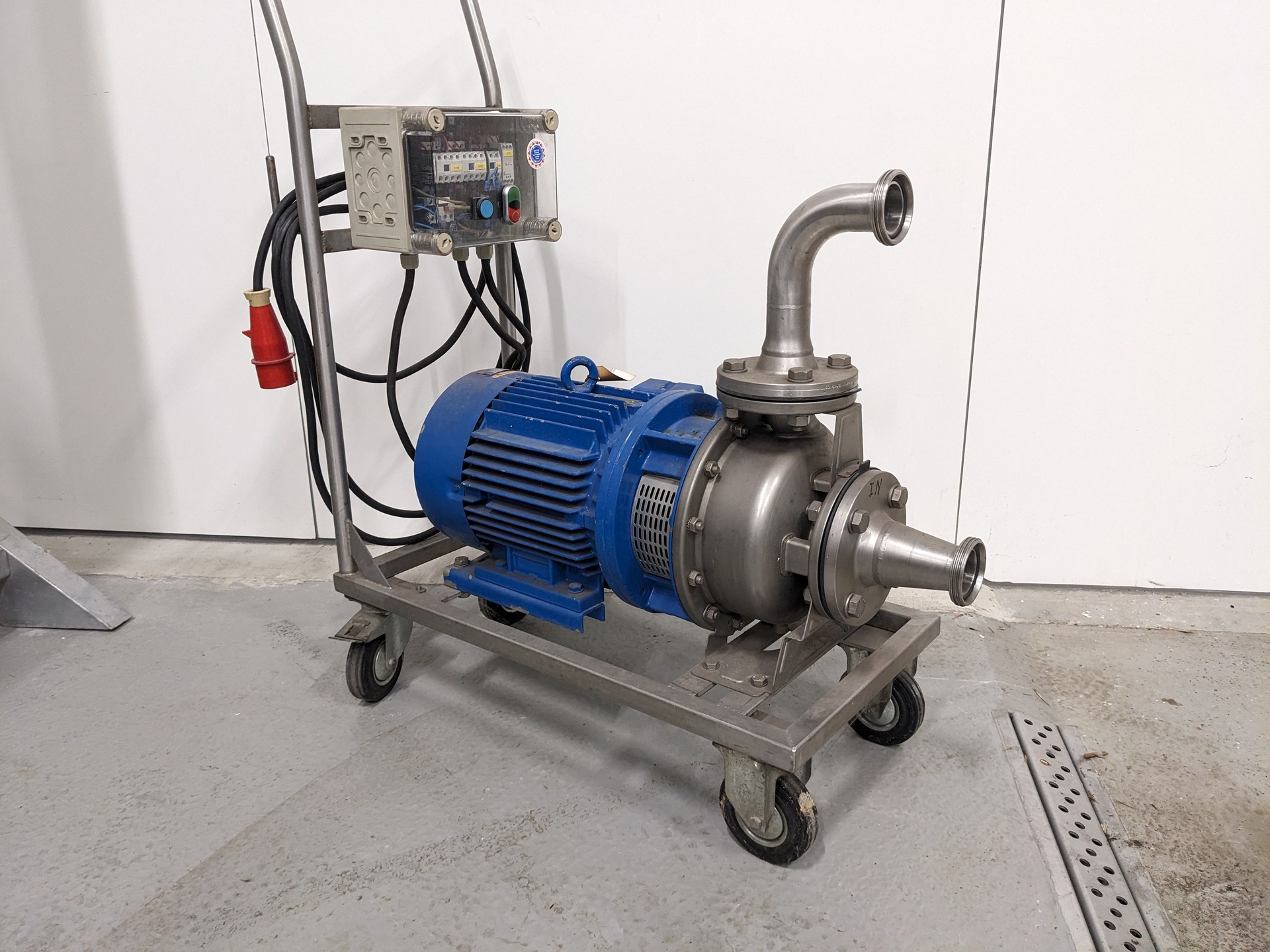 Atex centrifugaal pomp, Wijk&Boerema, CBL 50-160/157, blauw