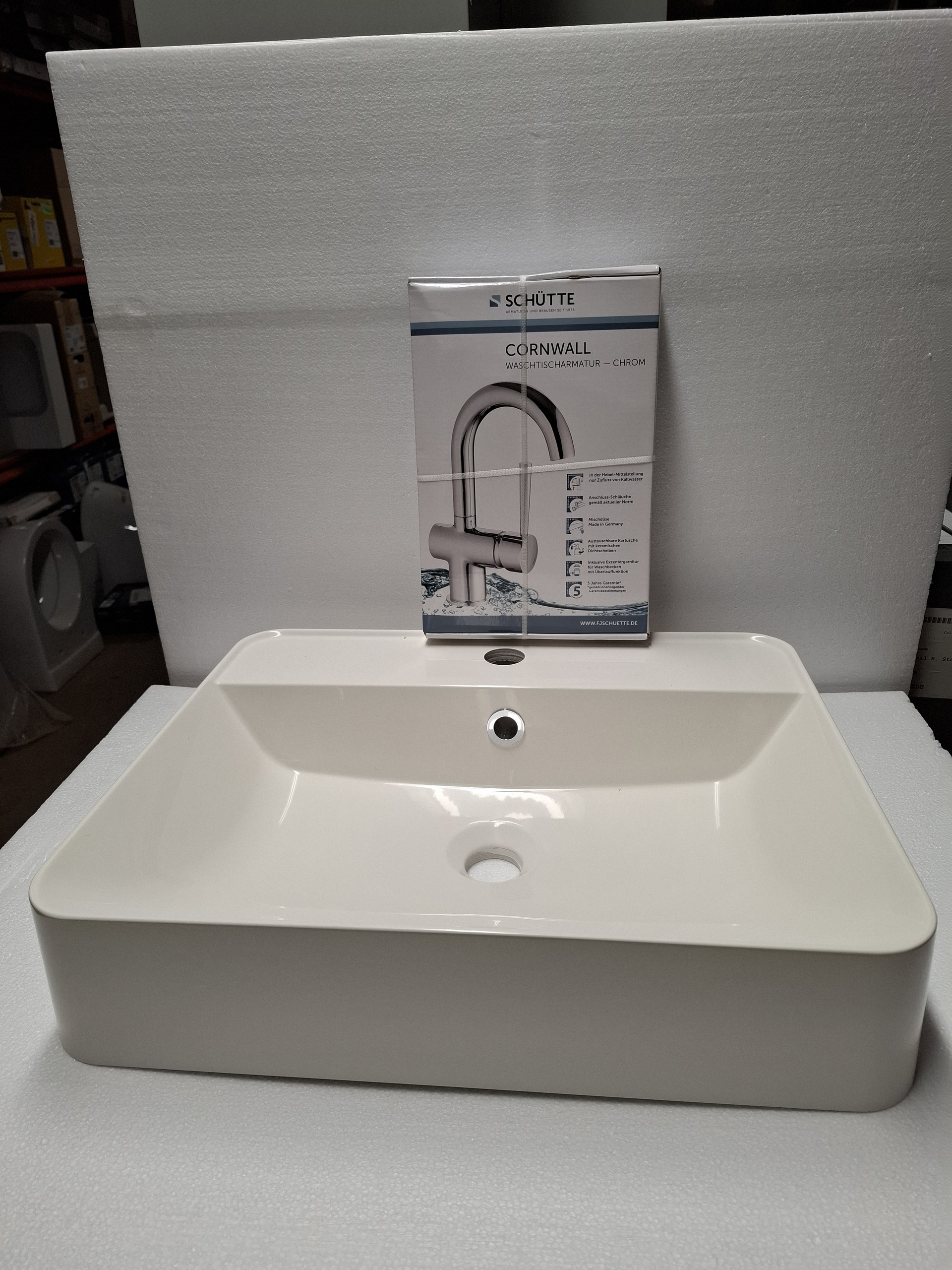 Wastafel set met kraan